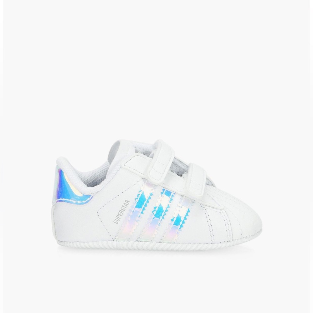 (NWT) adidas - Superstar Crib Shoe - IRIDESCENT / WHITE - Size 3